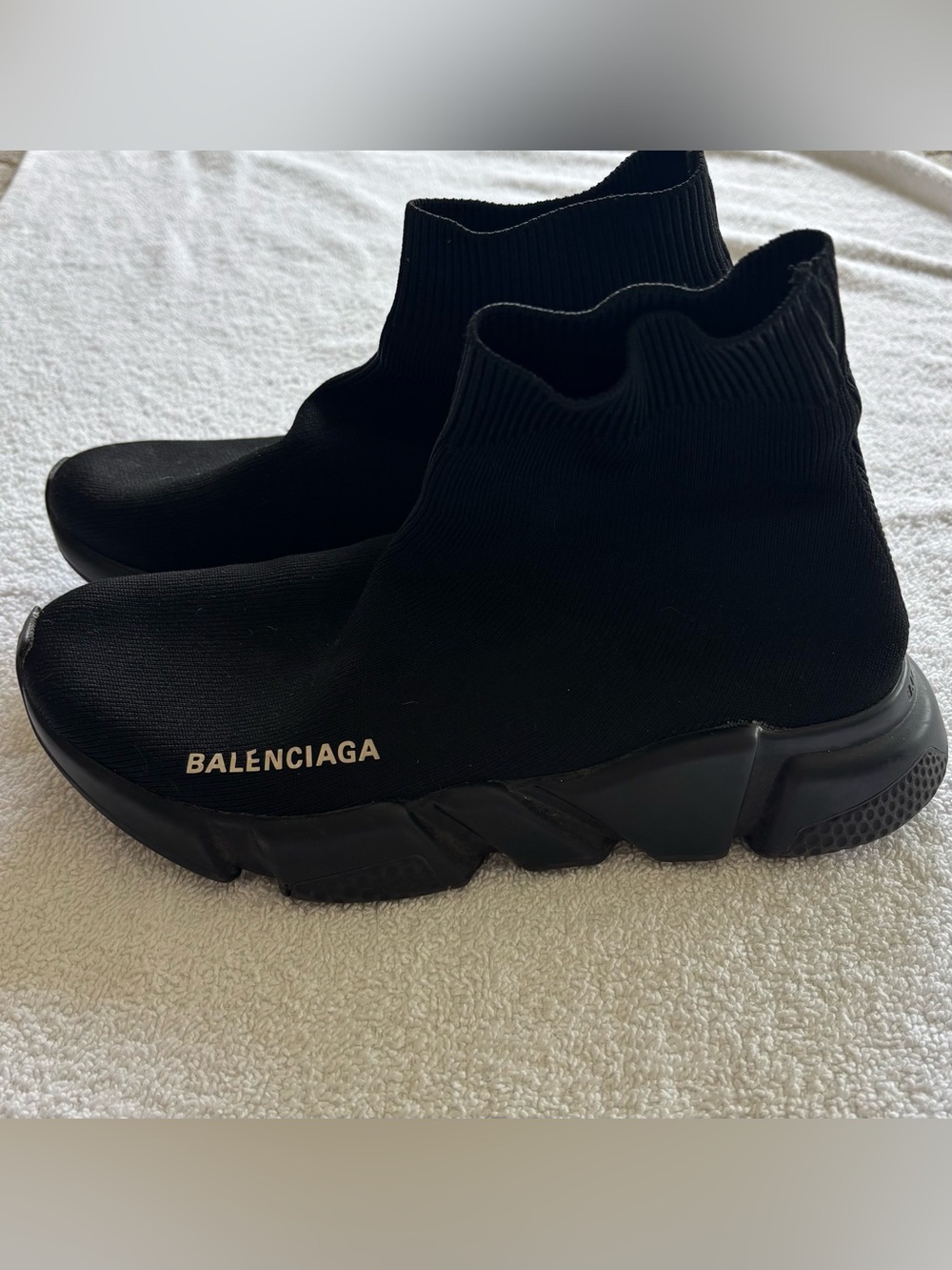 Balenciaga Black Speed 2.0 Sock Sneakers - Picture 2 of 8